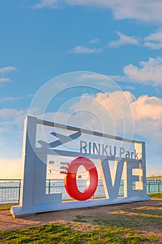 Rinku Park on the opposite side of Kansai international airport in Osaka