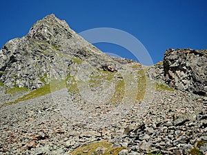 Rinnenspitze Mountain in the Stubai Alps