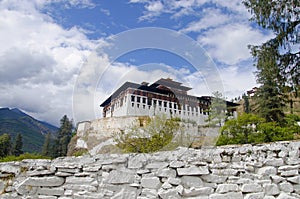 Rinpung Dzong. Large Drukpa Kagyu Buddhist monastery and fortress. Paro.