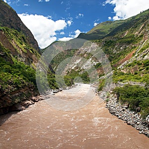 Rio Apurimac peru Andes mountains Amazon river photo