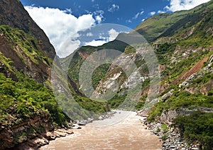 Rio Apurimac peru Andes mountains Amazon river photo