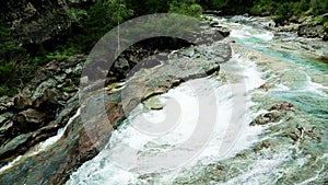 Rio Ara river Bujaruelo in Valle de Ordesa valley Pyrenees Huesca Aragon