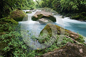 Rio Celeste river near Bijagua, Costa Rica