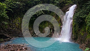 Rio Celeste River Waterfall photo