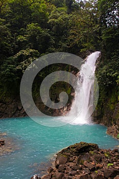 Rio Celeste River Waterfall photo