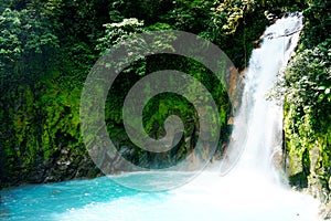 Rio celeste waterfall and jungle trek