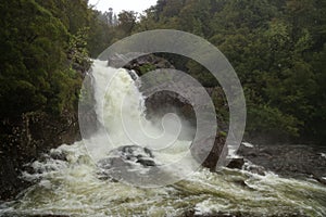 Rio Chaica waterfall in Alerce Andino National Park, Chile