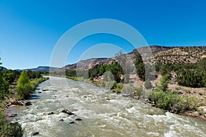 Rio Chama near AbiquiÃÂº, New Mexico.