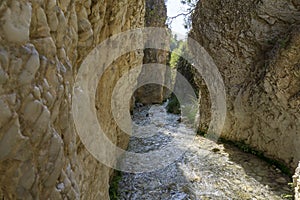 The Rio Chillar hiking trail. Nerja, Malaga, Spain photo