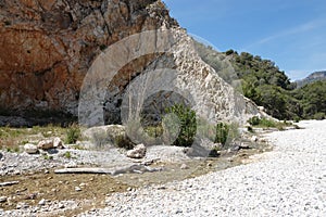Rio Chillar river bed in Nerja in Andalusia, Spain photo