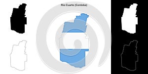 Rio Cuarto outline map