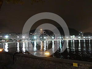 Rio de Janeiro Beachs at Night