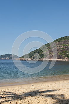 Rio de Janeiro, Brazil, beach, Praia Vermelha, Sugarloaf Cable Car, Sugarloaf Mountain, skyline, panoramic