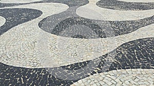 Rio de Janeiro Brazil Copacabana Sidewalk Pattern