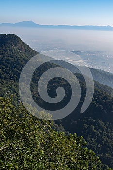 Rio de Janeiro, Brazil, Maracana, Stadium, Corcovado, skyline, aerial view, panoramic, mountain, city, nature