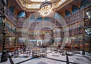 Royal Portuguese Cabinet of Reading interior - Rio de Janeiro, Brazil