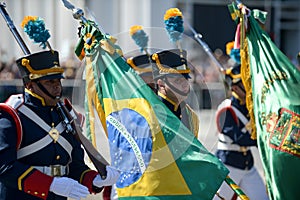 military civic parade celebrating the independence of Brazil