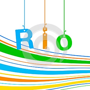Rio de Janeiro Brazilian flag