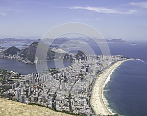 Rio de Janeiro city view from Dois Irmaos