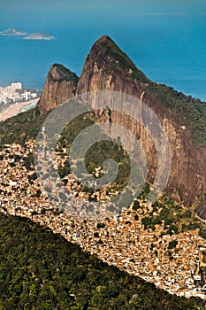 Rio de Janeiro Mountains, Urban Aereas, Ocean in the Horizon photo
