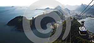 Rio de Janeiro skyline view from Sugarloaf mountain, Brazil