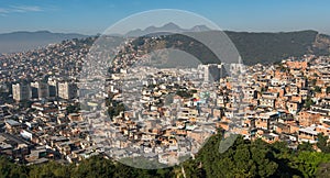 Rio de Janeiro Slums on the Hills