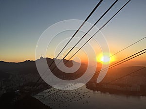 Rio de Janeiro at sunset photo