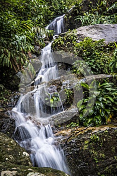 Rio De Janeiro Waterfall in Tijuca Forest