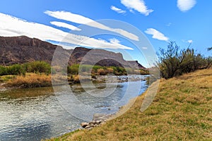 The Rio Grande along the Texas Mexico Border.