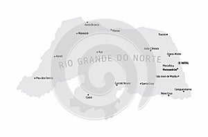 Rio Grande do Norte State map photo