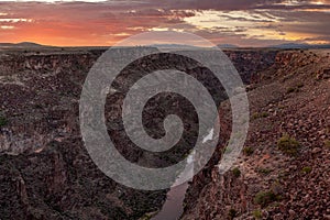 Rio Grande Gorge in Taos County, New Mexico