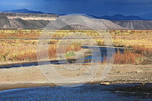 Rio Grande river, Neuquen, Argentina