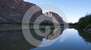 The Rio Grande river. Santa Elena Canyon