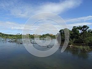 The Rio Iguazu River, Brazil