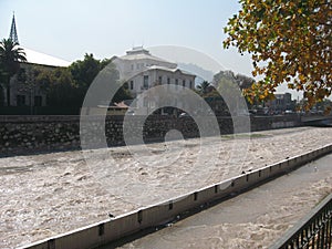 Rio Mapocho in Santiago de Chile