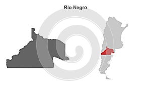 Rio Negro outline map
