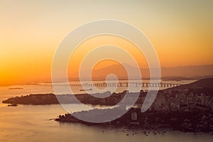 Rio Niteroi Bridge - Sunset