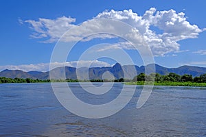 Rio Paraguay River between Corumba and Porto Jofre, Pantanal landscape, Mato Grosso do Sul, Brazil