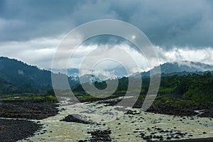 Rio Sucio and highlands, Braulio Carrillio National Park, Costa Rica, photo