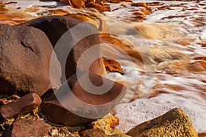 Rio Tinto, Andalusia, Spain, mining, minerals, red river