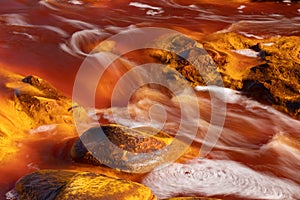 Rio Tinto, Andalusia, Spain, mining, minerals, red river