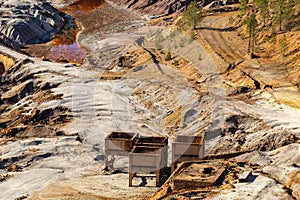 Rio Tinto, Andalusia, Spain, mining, minerals, red river