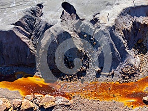 Rio Tinto, Andalusia, Spain, mining, minerals, red river