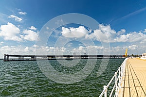 Rio Tinto Company Dock or in spanish Muelle de la CompaÃ±Ã­a de RÃ­o Tinto in Huelva in Andalusia photo