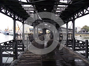 The Rio Tinto Iron Bridge in Huelva photo