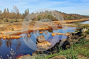 The Rio Tinto red river Spain