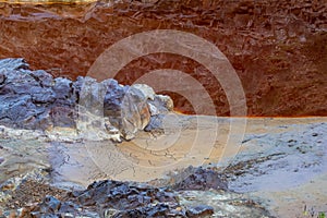 Rio Tinto, Andalusia, Spain, mining, minerals, red river photo