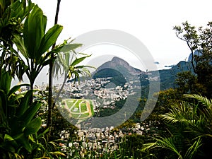 Rio Turf Club from Christ the Redeemer, Rio de Janeiro, Brazil