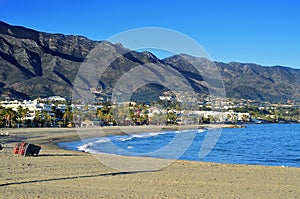 Rio Verde Beach in Marbella, Spain