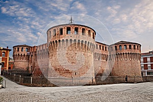 Riolo Terme, Ravenna, Emilia Romagna, Italy: the medieval castle